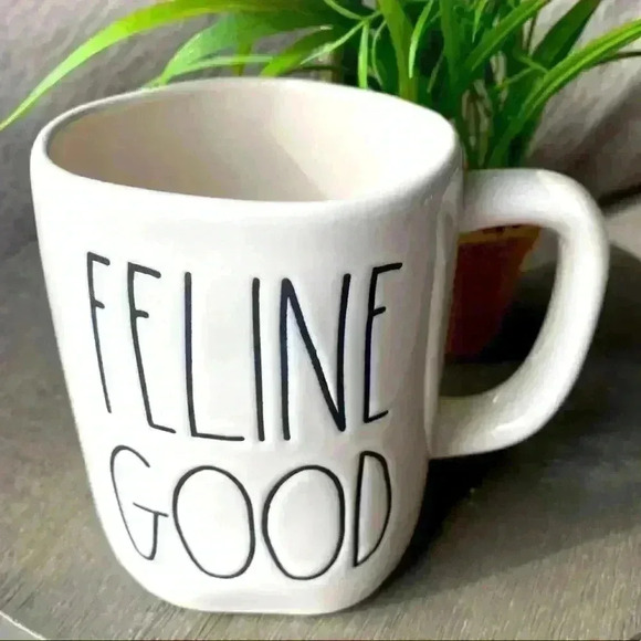 NEW Rae Dunn - FELINE GOOD - Cute Ceramic Coffee Cup/Mug - Picture 2 of 3